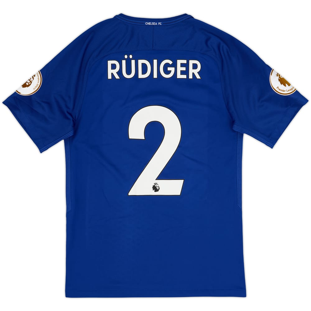 Camiseta de local del Chelsea 2017-18 Rudiger #2 - 7/10 - (S)