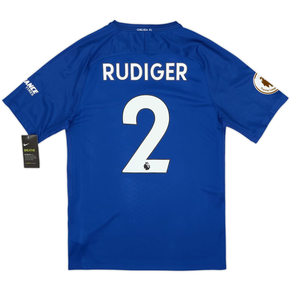 Camiseta de local del Chelsea 2017-18 Rudiger #2 (S)