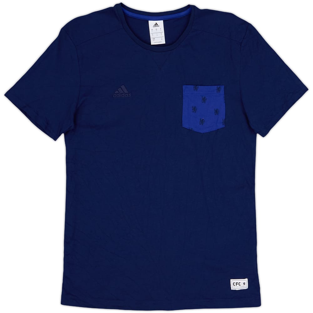 2014-15 Chelsea adidas Cotton Tee - 8/10 - (S)
