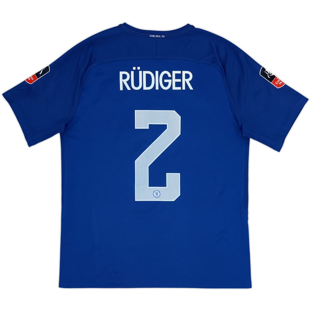 2017-18 Chelsea Home Shirt Rudiger #2 - 10/10 - (L)