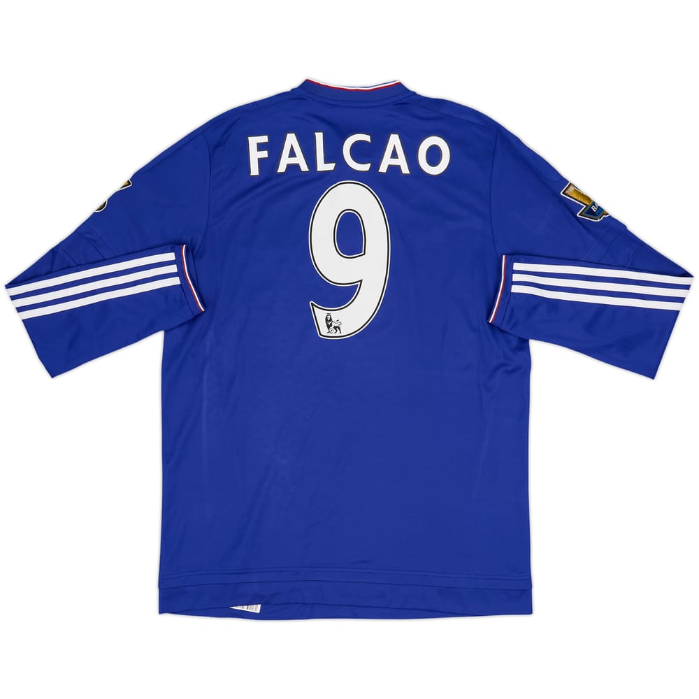Camiseta de local de manga larga del Chelsea 2015-16 Falcao #9 - 6/10 - (L)