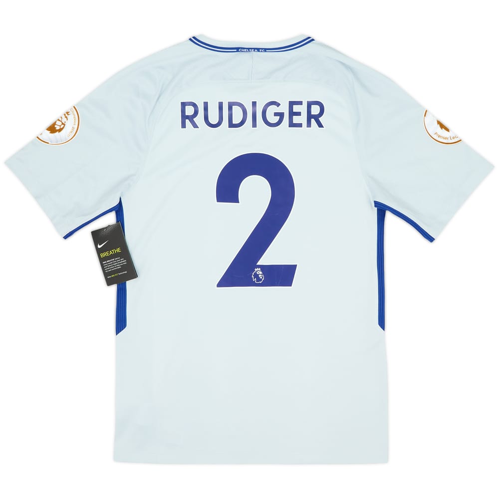 Camiseta de visitante del Chelsea 2017-18 Rudiger #2 (S)