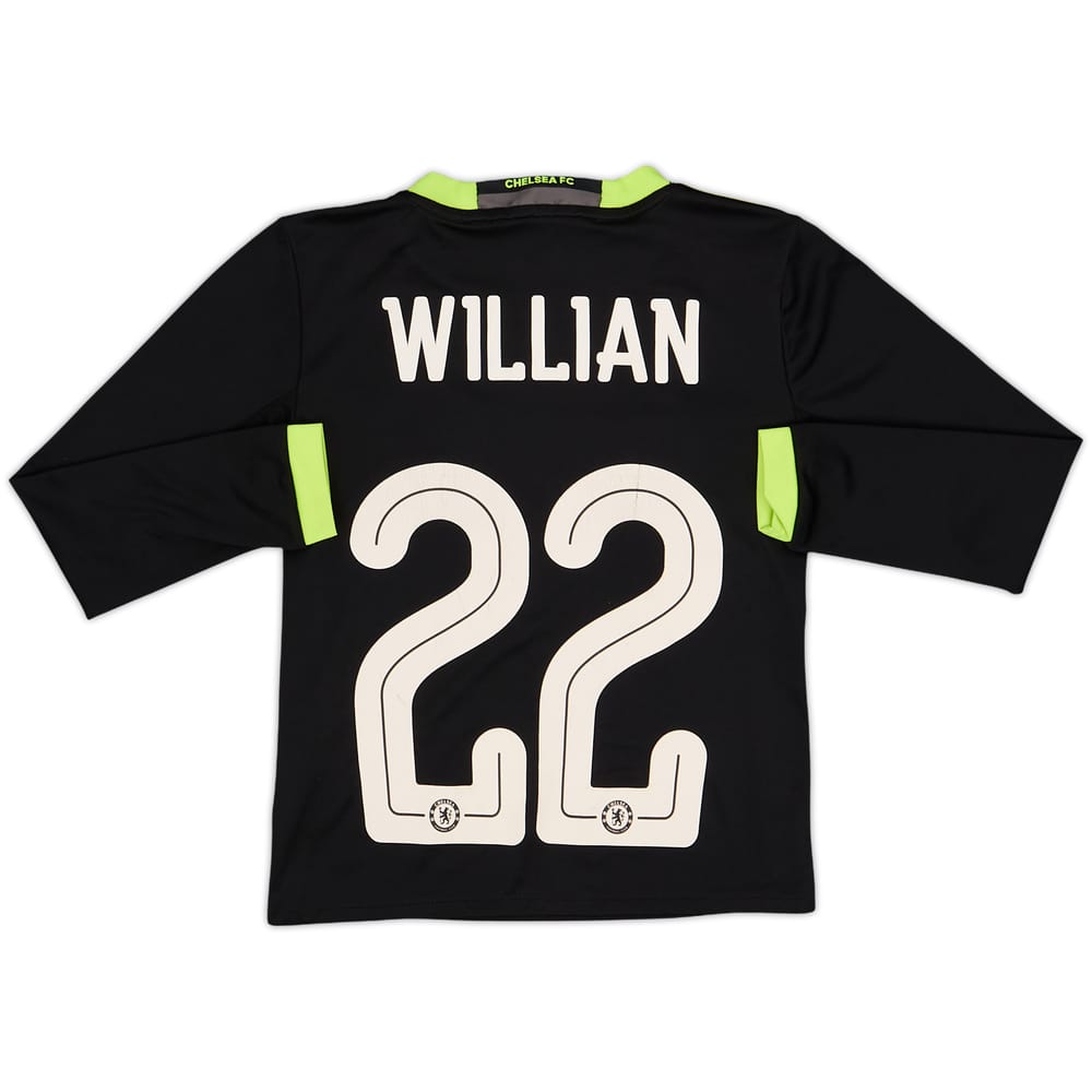 2016-17 Chelsea Away L/S Shirt Willian #22 - 6/10 - (S.Boys)