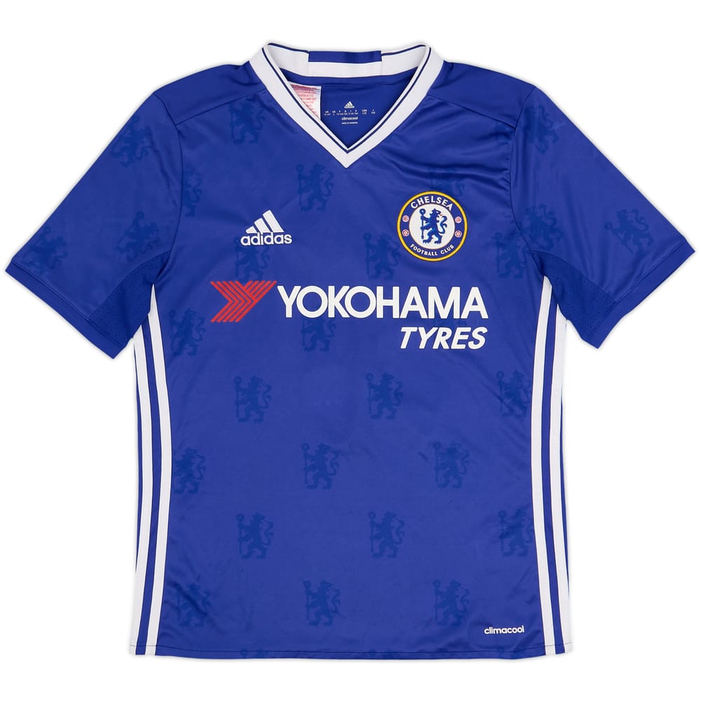 2016-17 Chelsea Home Shirt Champions #17 - 5/10 - (L.Boys)