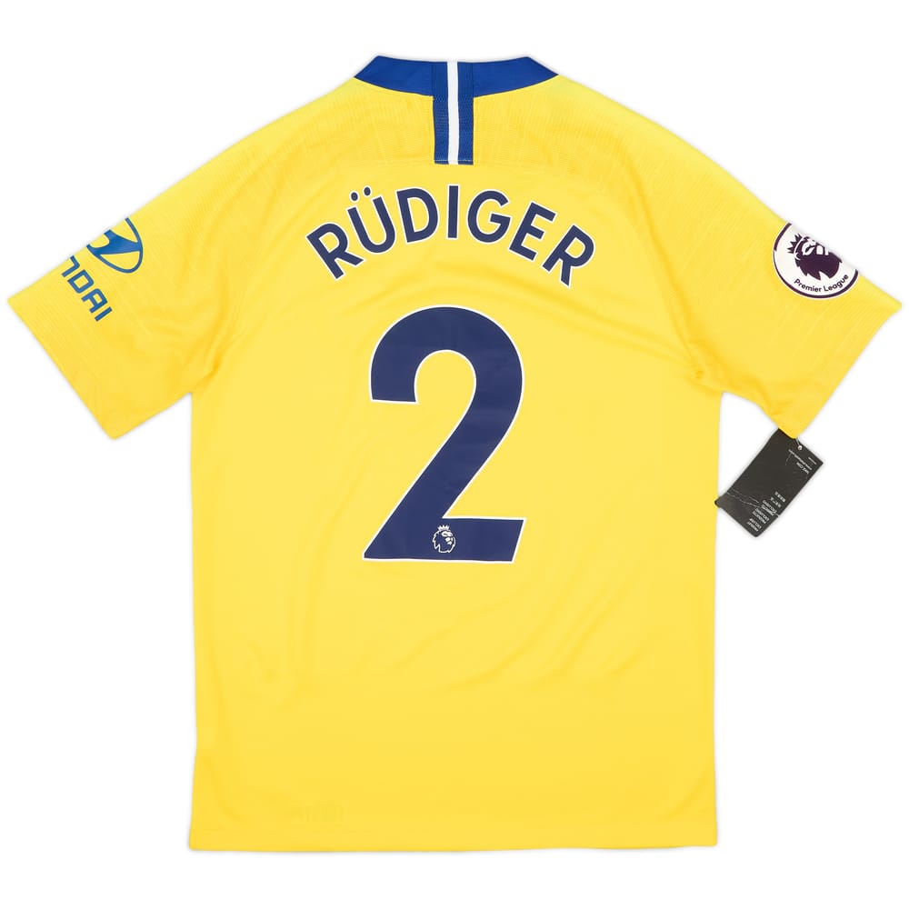 Camiseta de visitante del Chelsea 2018-19 Rudiger #2 (S)