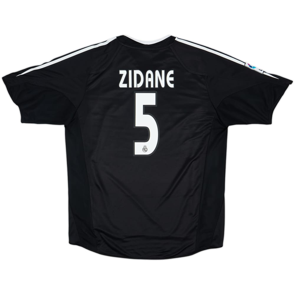 2004-05 Real Madrid Camiseta Visitante Zidane #5 - 7/10 - (L)
