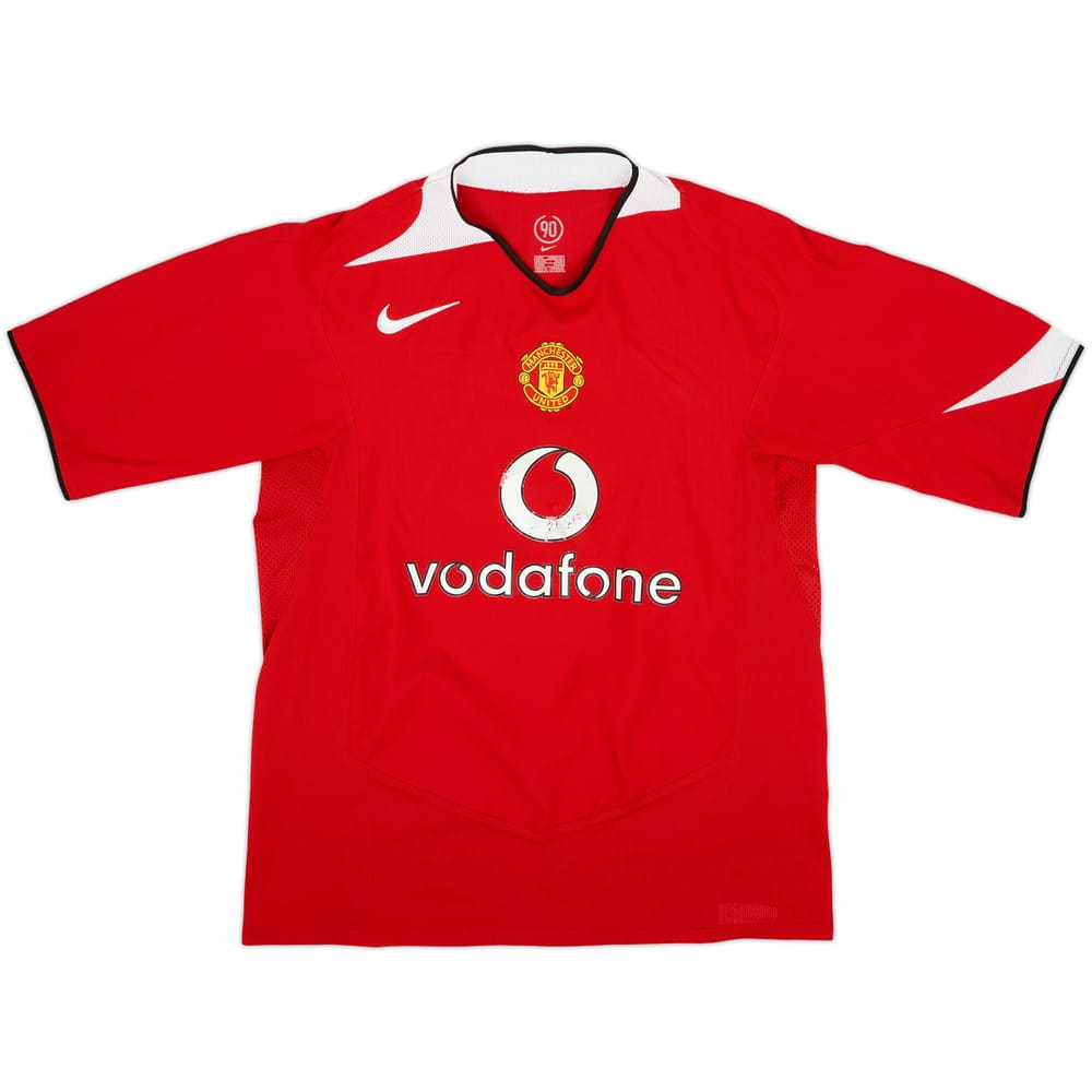 2004-06 Manchester United Camiseta Local - 5/10 - (L)