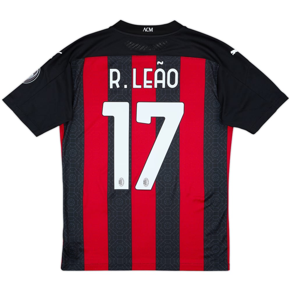 Camiseta auténtica de local del AC Milan 2020-21 R.Leao #17 - 7/10 - (M)