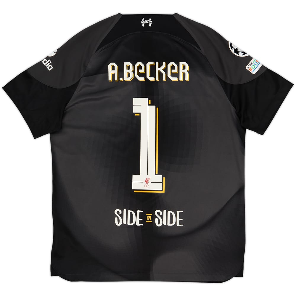 2022-23 Liverpool GK S/S Shirt A.Becker #1 - 10/10 - (L)