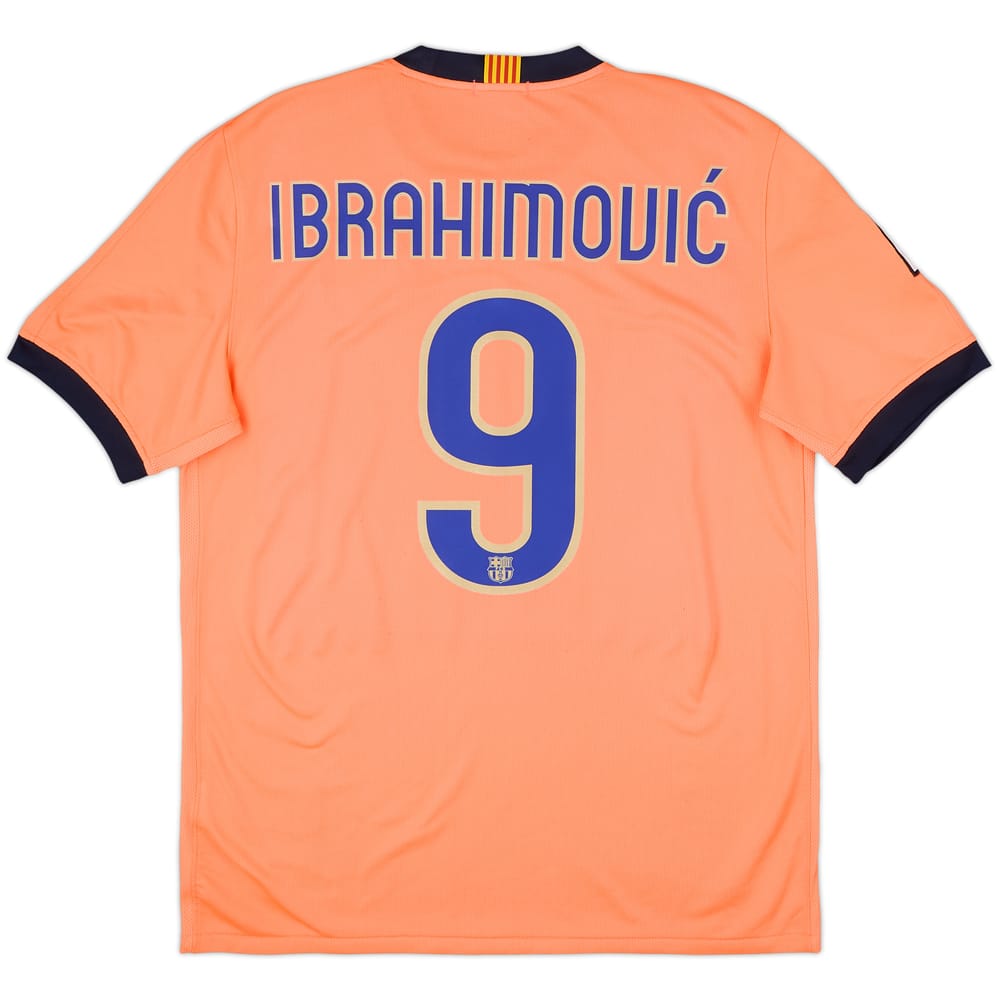 2009-10 Barcelona Away Shirt Ibrahimovic #9 - 8/10 - (M)