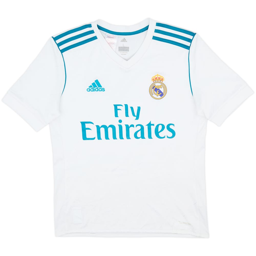 2017-18 Real Madrid Home Shirt - 8/10 - (L.Boys)