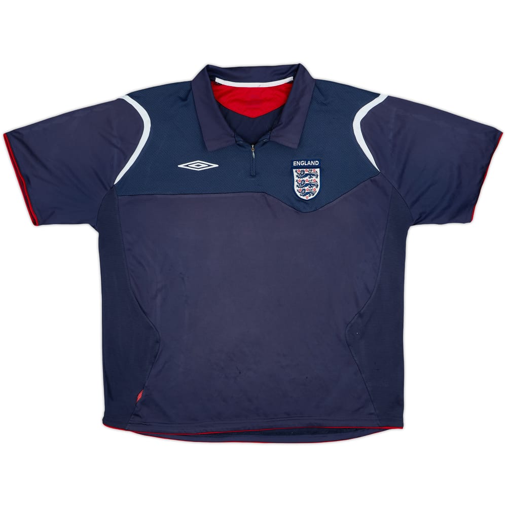 2004-06 England Umbro 1/4 Zip Polo Shirt - 5/10 - (M)