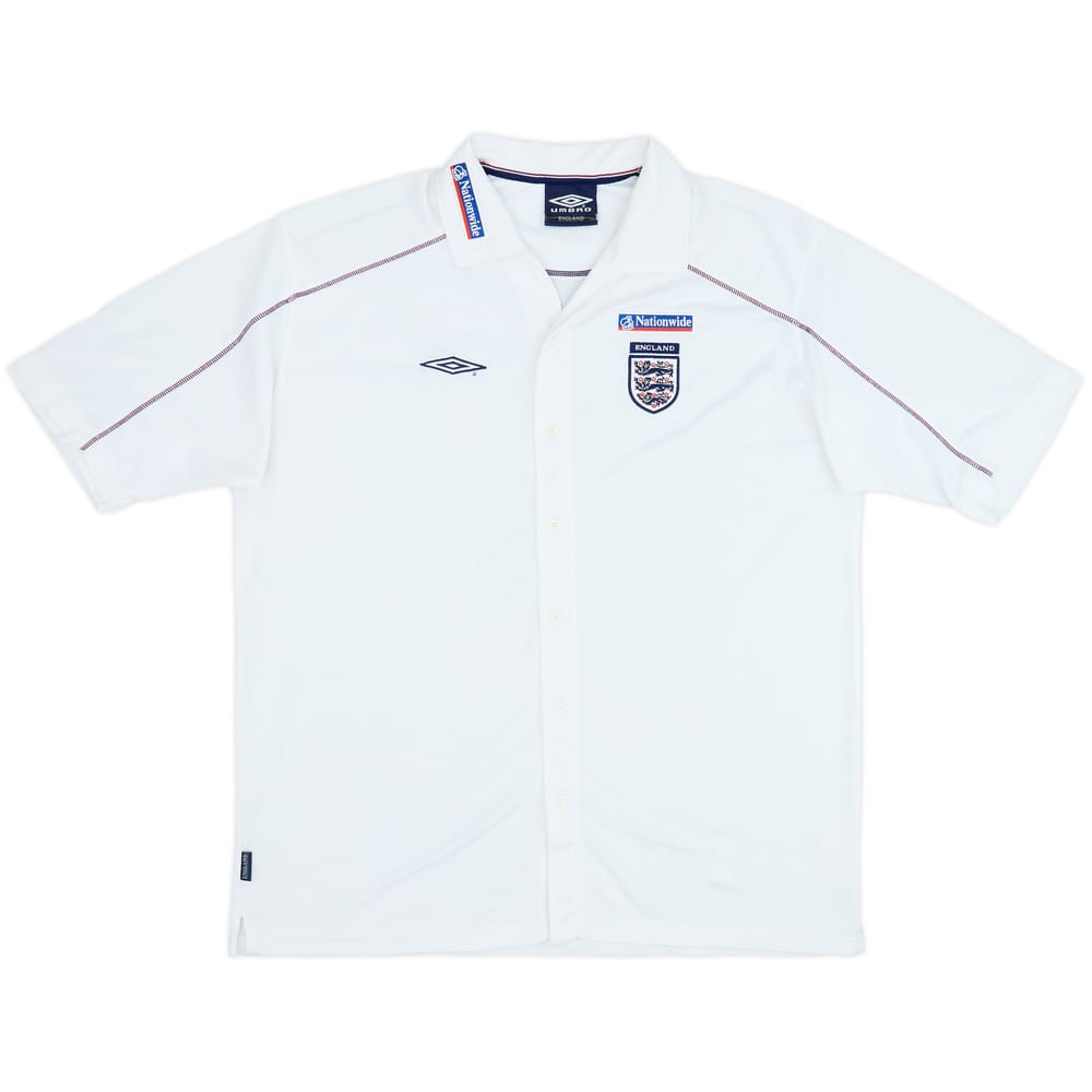 2002-03 England Umbro Button Up Shirt - 8/10 - (XXL)
