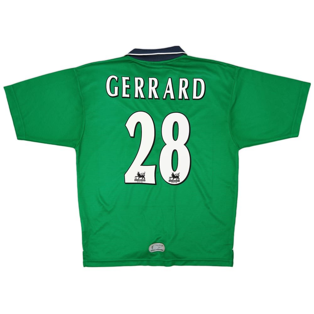 1999-00 Liverpool Away Shirt Gerrard #28 - 8/10 - (M)