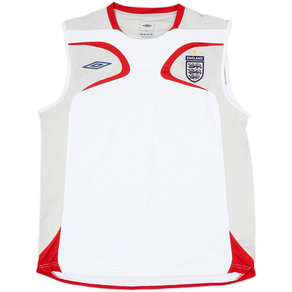 2007-08 England Umbro Training Vest - 8/10 - (XL)