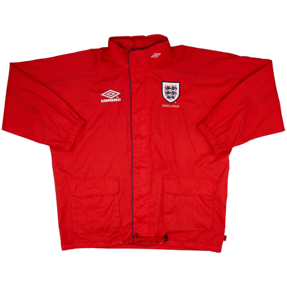 1998-00 England Umbro Hooded Rain Jacket - 9/10 - (XL)