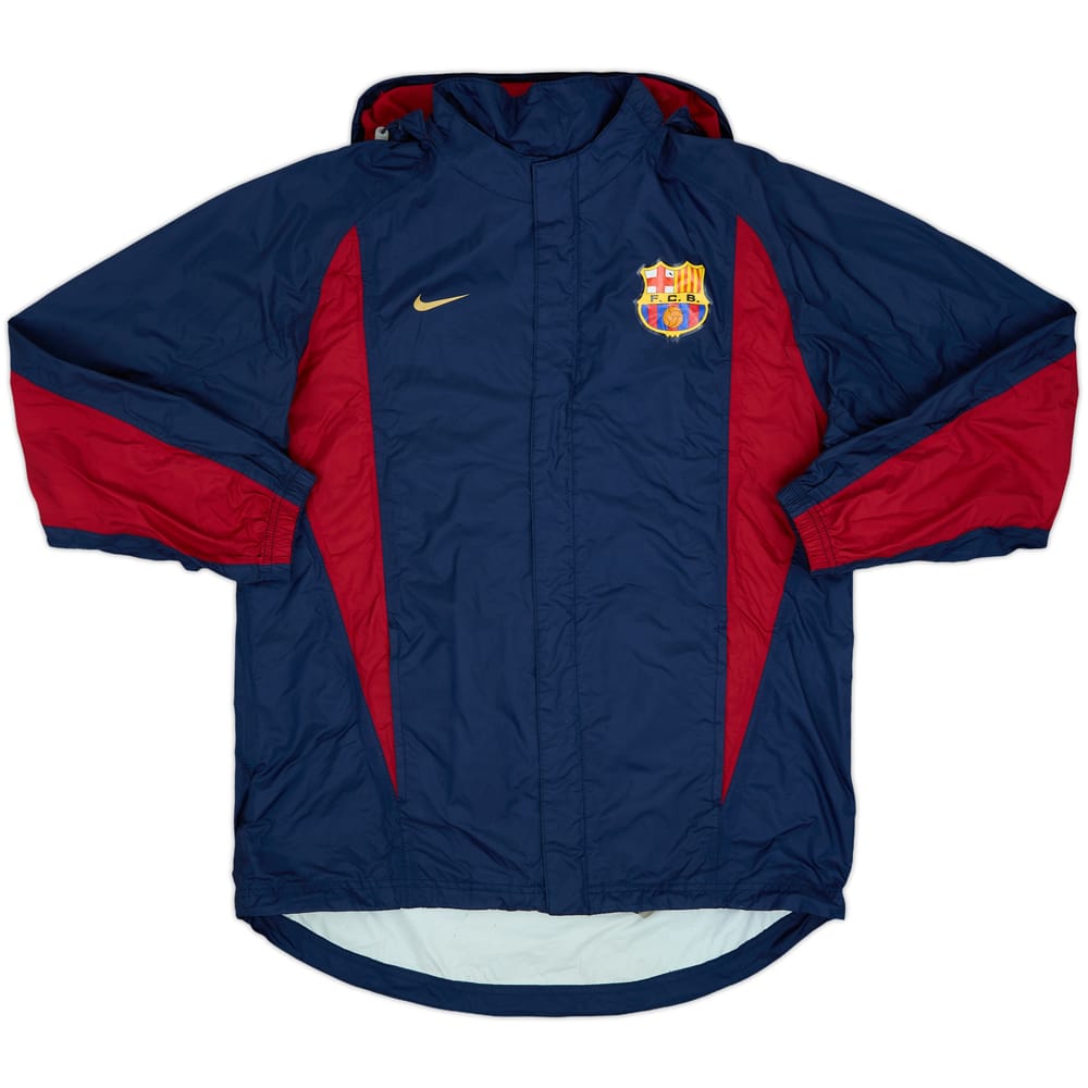 2002-03 Barcelona Nike Hooded Rain Jacket - 6/10 - (M)