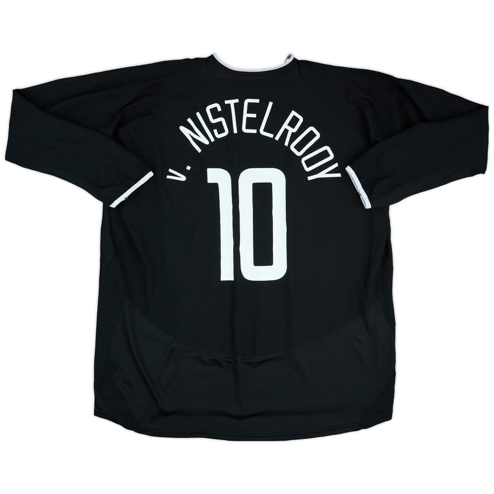 2003-05 Manchester United Away L/S Shirt V.Nistelrooy #10 - 7/10 - (XXL)