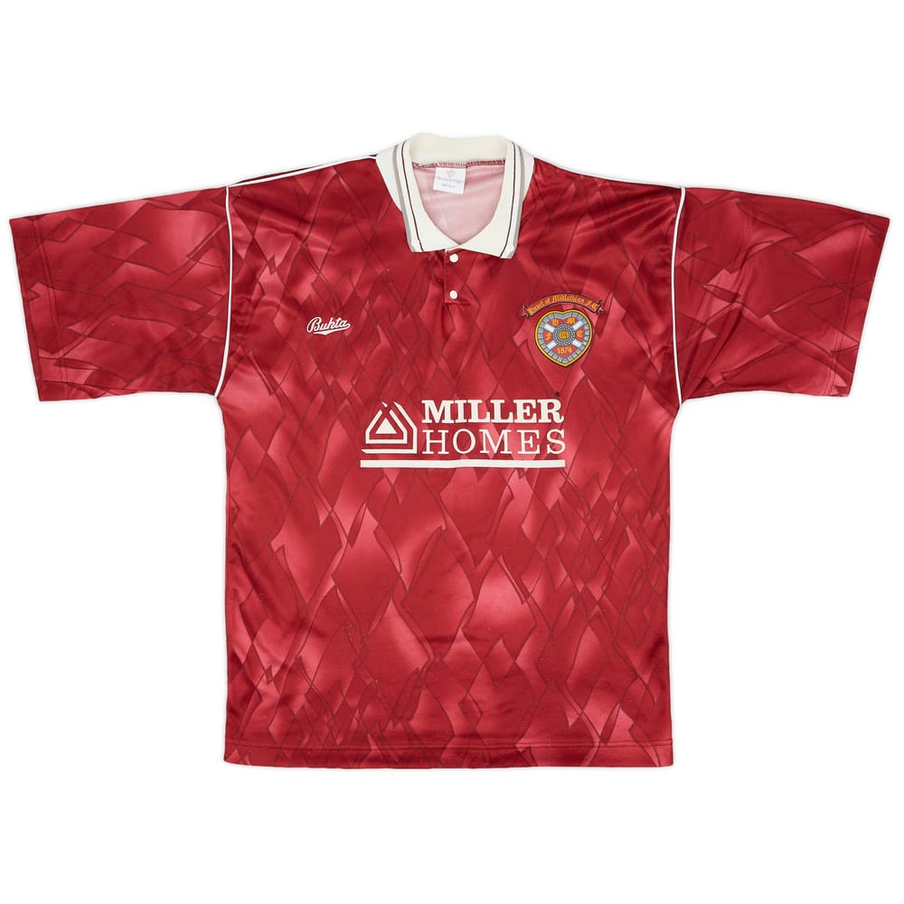 1990-91 Hearts Home Shirt - 8/10 - (M)