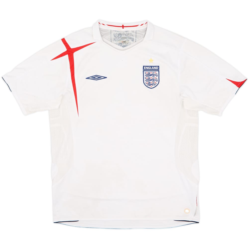 2005-07 England Home Shirt - 4/10 - (L)