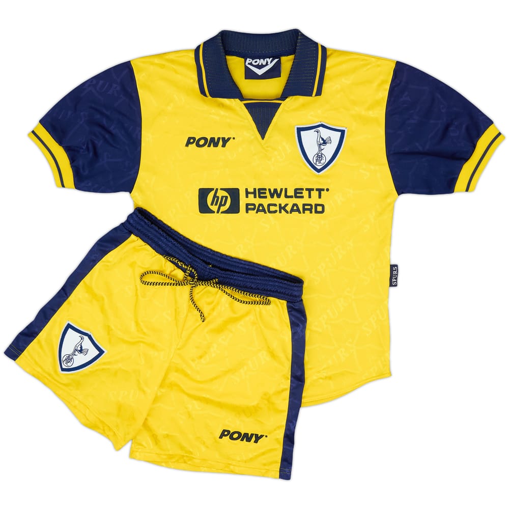 1995-97 Tottenham Third Shirt & Shorts - 8/10 - (L.Boys)