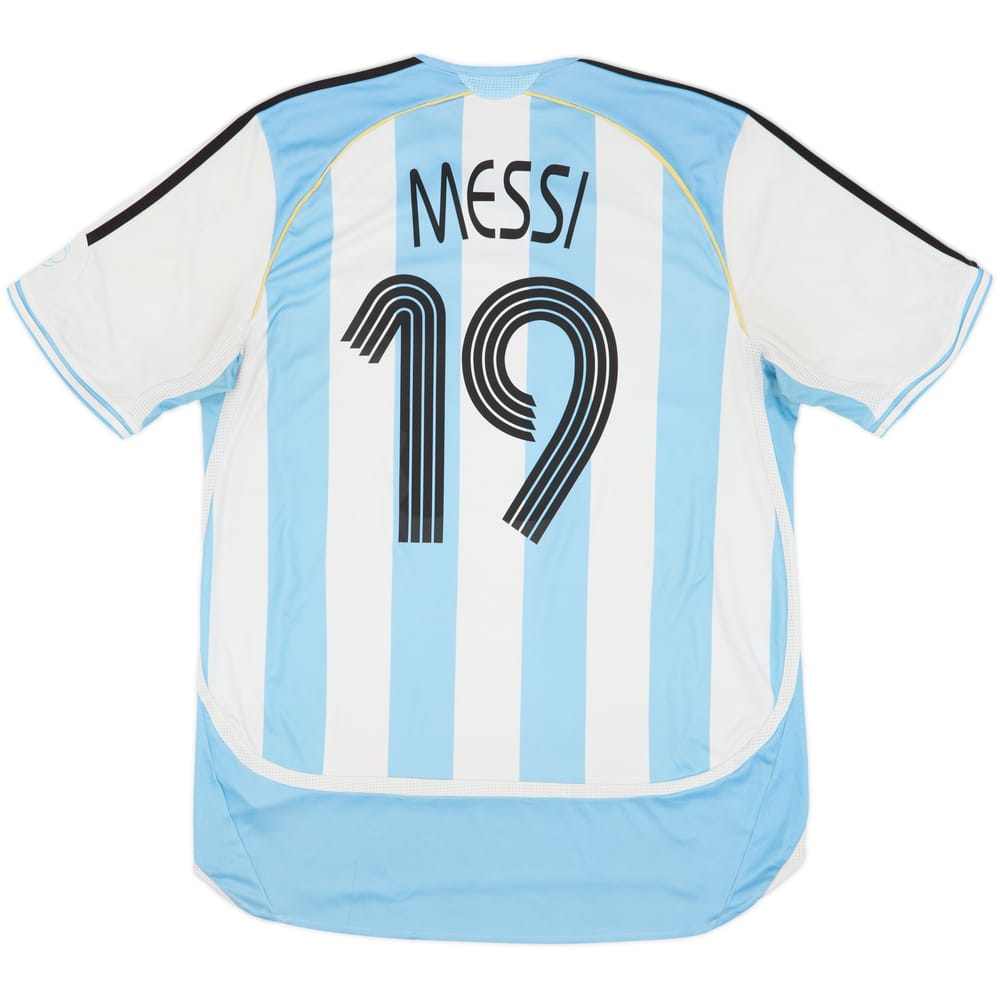 2005-07 Argentina Home Shirt Messi #19 - 5/10 - (L)