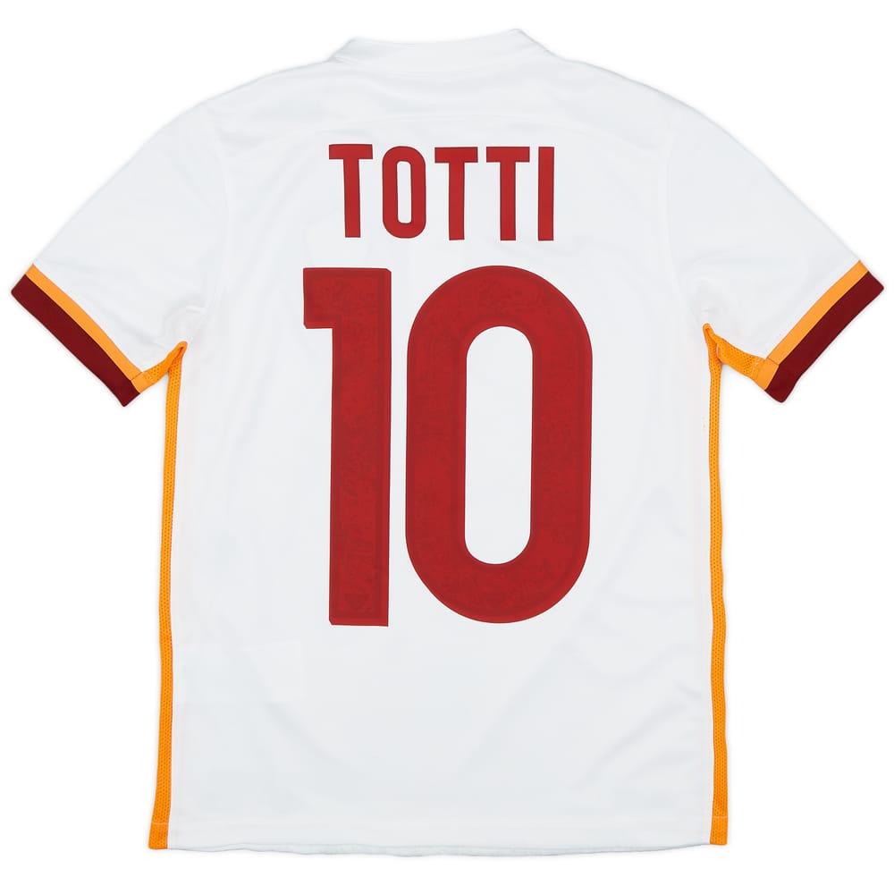 2015-16 Roma Away Shirt Totti #10