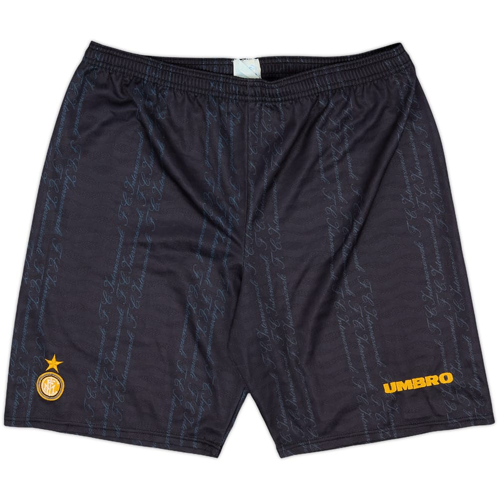 1996-97 Inter Milan Home Shorts - 8/10 - (L)