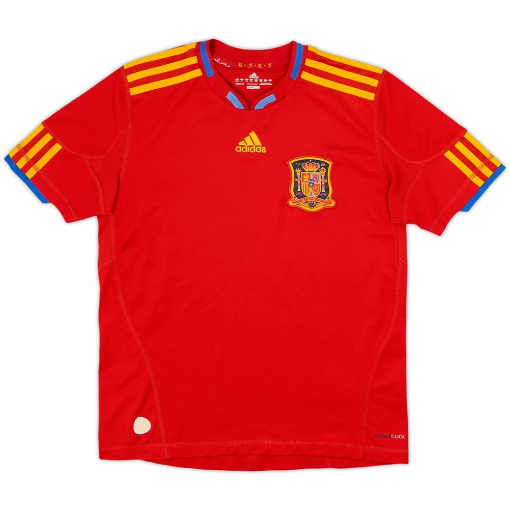 2009-10 Spain Home Shirt - 7/10 - (M.Boys)
