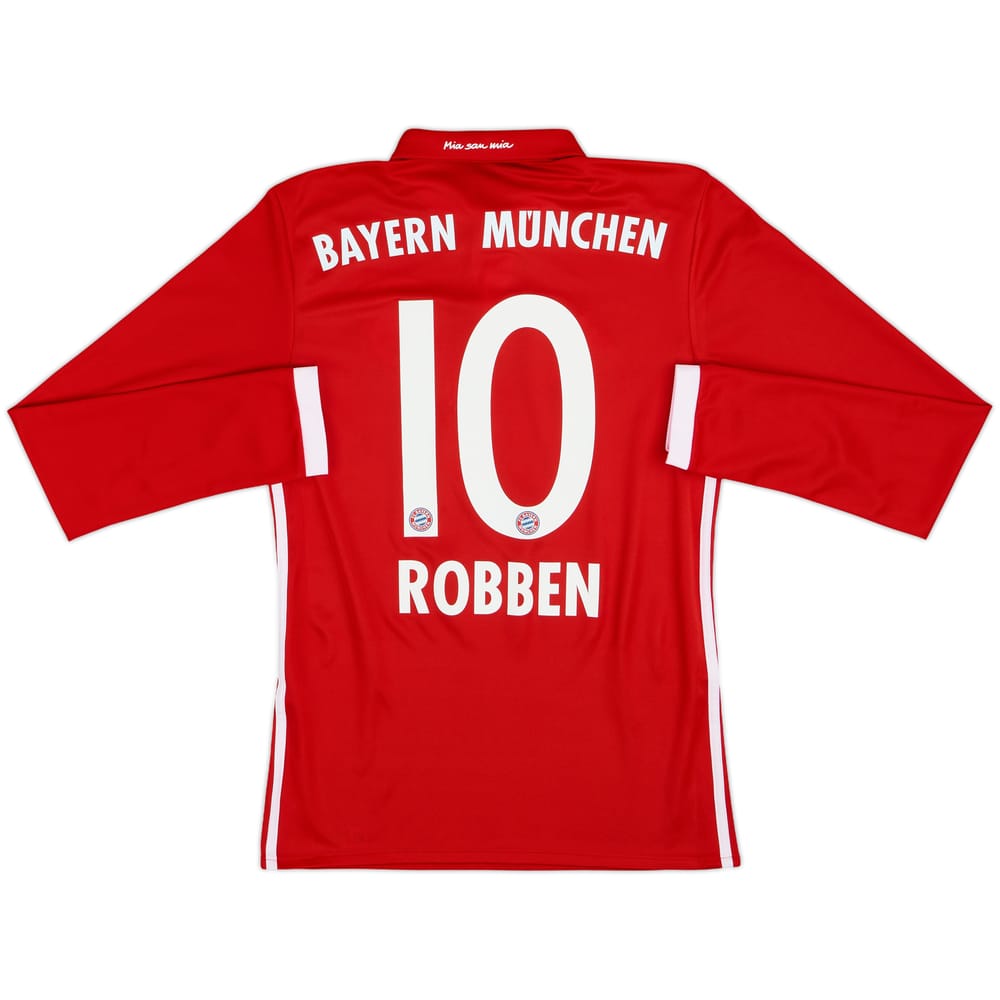 2016-17 Bayern Munich Home L/S Shirt Robben #10 - 8/10 - (XS)