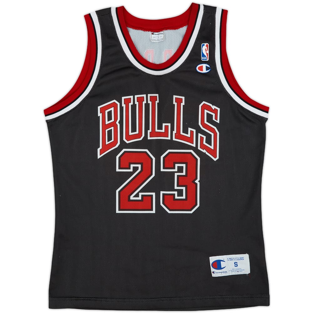 1997-98 Chicago Bulls Jordan #23 Champion Alternate Jersey - 7/10 - (S)