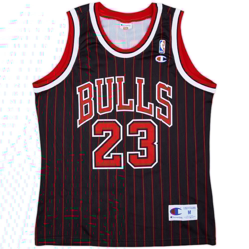 1995-97 Chicago Bulls Jordan #23 Champion Alternate Jersey - 9/10 - (M)