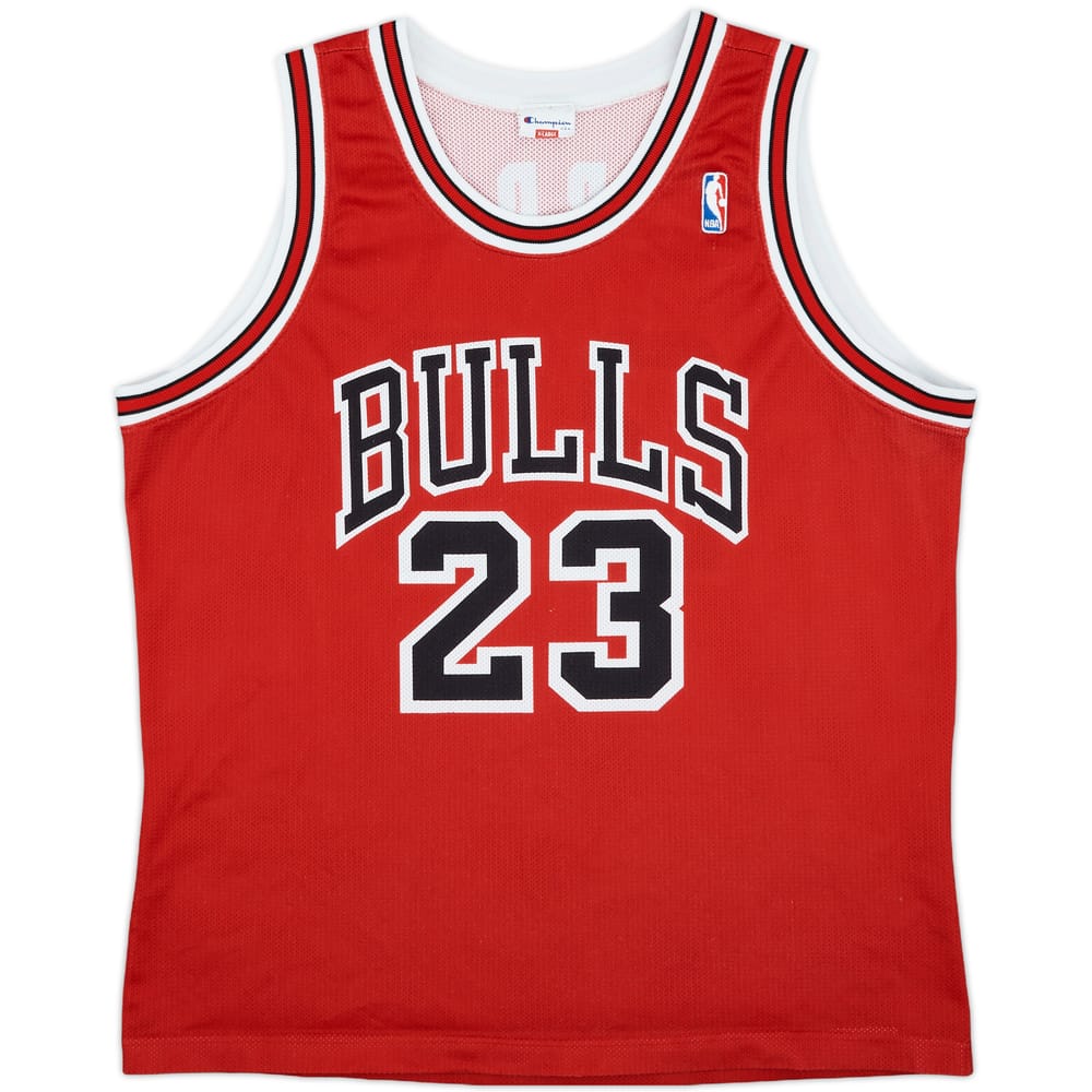 1991-98 Chicago Bulls Jordan #23 Champion Away Jersey - 7/10 - (XL)