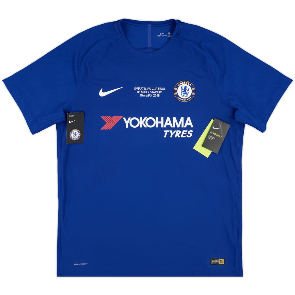 2018 Chelsea Player Issue FA Cup Final Home Shirt (XL)
