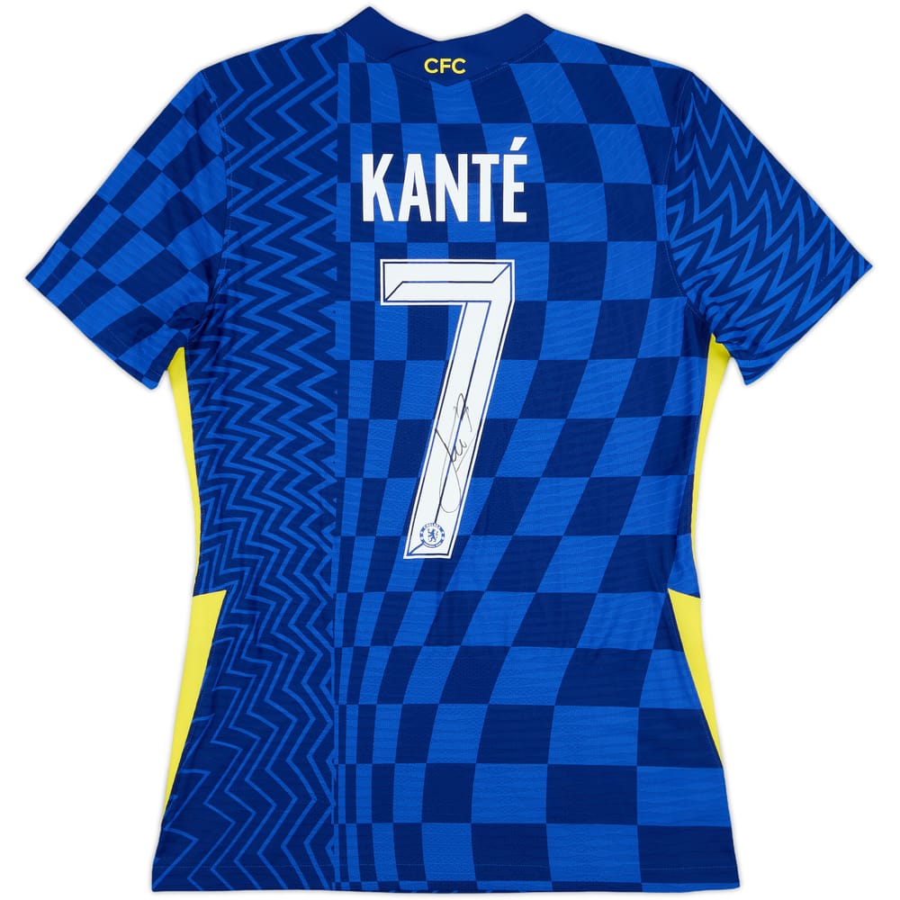 2021-22 Chelsea Player Issue Signed Home Shirt Kante #7 - 9/10 - (M)