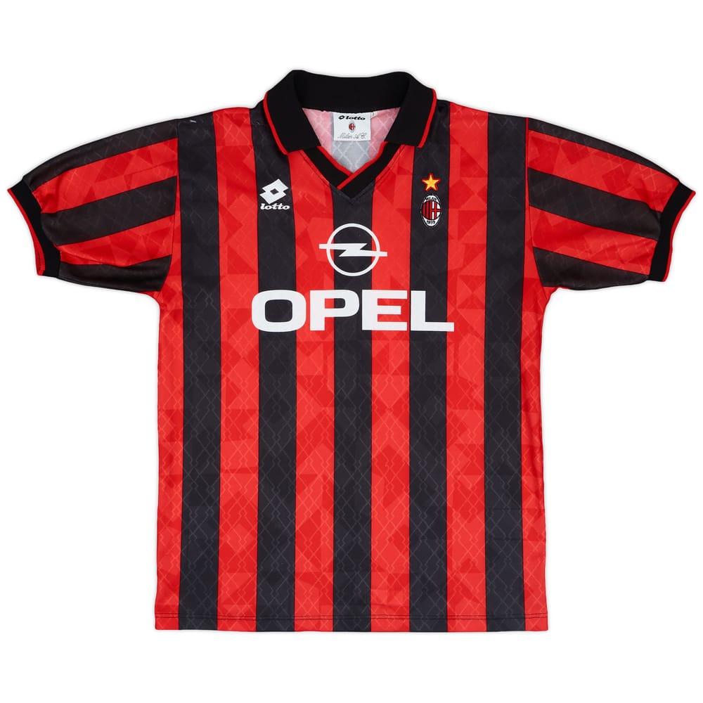 1995-96 AC Milan Home Shirt #9 - 8/10 - (L)