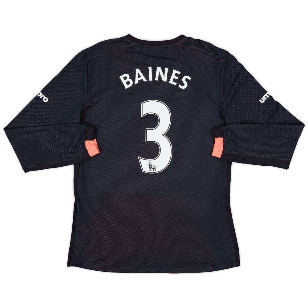 2016-17 Everton Away L/S Shirt Baines #3 - 9/10 - (M)