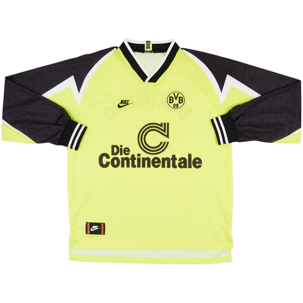 1995-96 Borussia Dortmund Home L/S Shirt - 9/10 - (L)