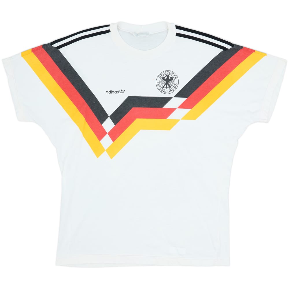 1990-92 Germany adidas Cotton Tee - 7/10 - (L/XL)