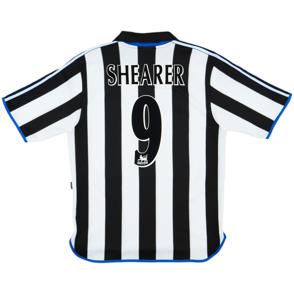 2000-01 Newcastle Home Shirt Shearer #9 - 8/10 - (L)