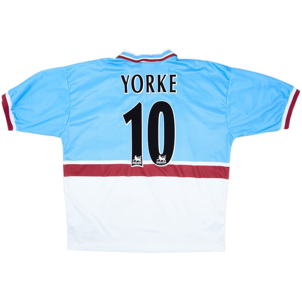 1997-98 Aston Villa Away Shirt Yorke #10 - 9/10 - (XL)