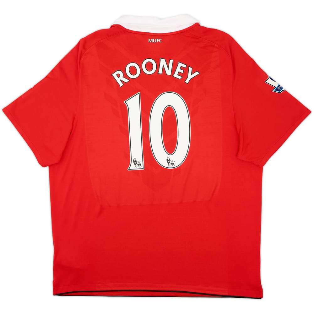 2010-11 Manchester United Home Shirt Rooney #10 - 8/10 - (XXL)