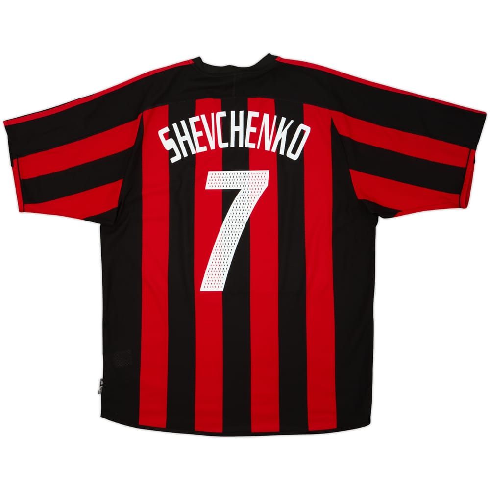 2003-04 AC Milan Home Shirt Shevchenko #7 - 6/10 - (L)
