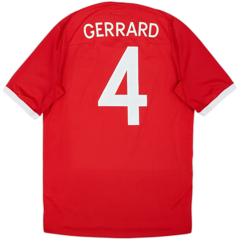 2010-11 England Away Shirt Gerrard #4 - 5/10 - (M)