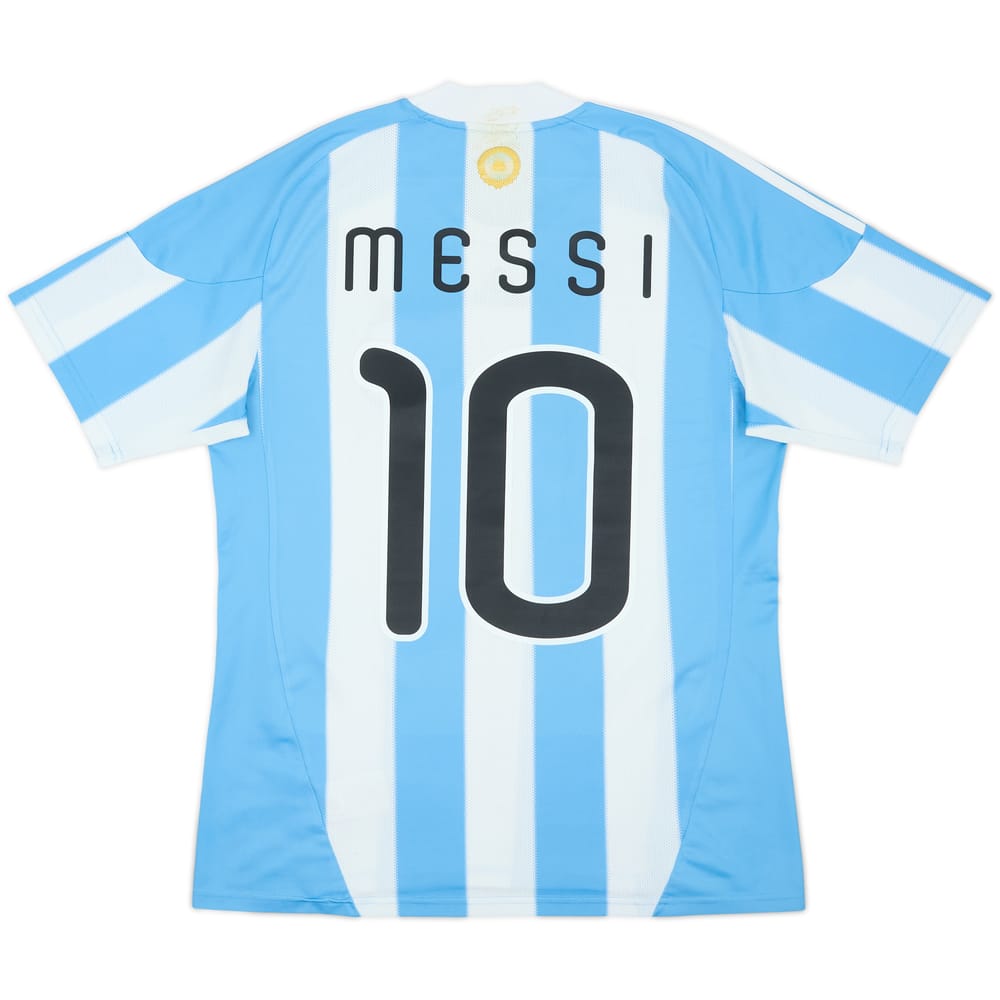 2010-11 Argentina Home Shirt Messi #10 - 5/10 - (M)