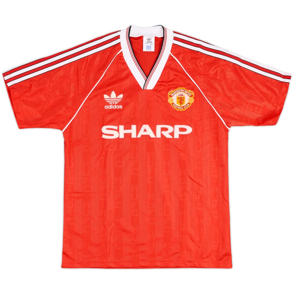 1988-90 Manchester United Home Shirt - 8/10 - (M)