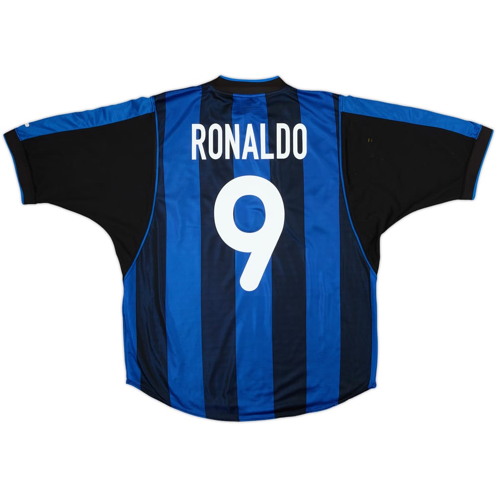 2000-01 Inter Milan Home Shirt Ronaldo #9 - 6/10 - (L)