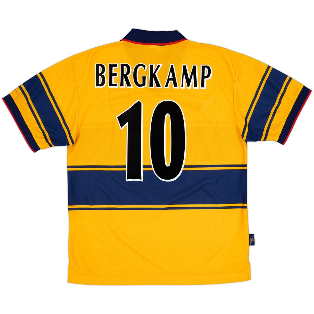 1997-99 Arsenal Away Shirt Bergkamp #10 - 8/10 - (L)