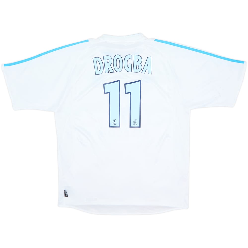 2003-04 Olympique Marseille Home Shirt Drogba #11 - 7/10 - (L)