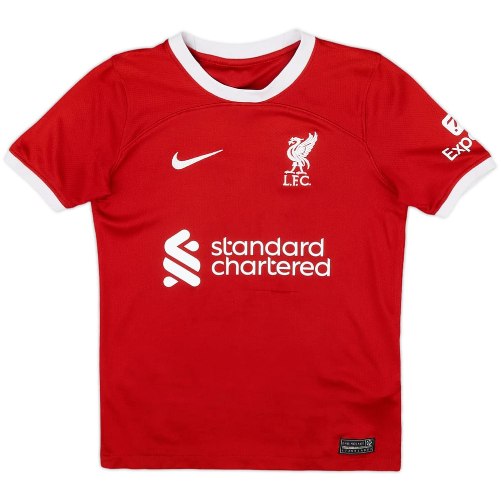 2023-24 Liverpool Home Shirt - 6/10 - (S.Boys)